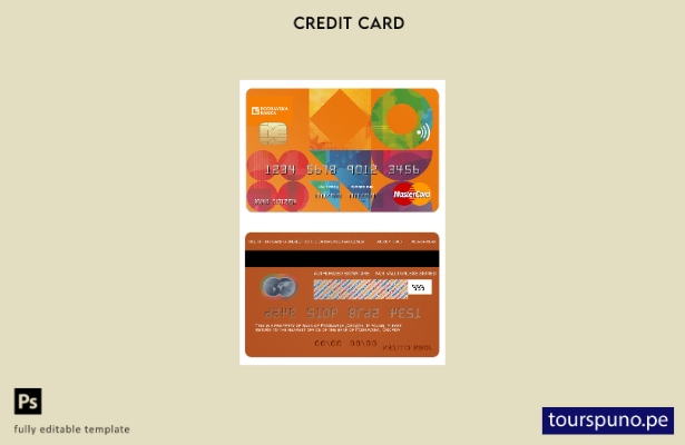 lista para imprimir la plantilla de mastercard del banco Croacia Podravska